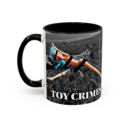 Toy Crimes Coffee Mug - Quirky Gift for Art Lovers, Ideal for Birthdays, Housewarming, or Any Occasion, 11oz, 15oz