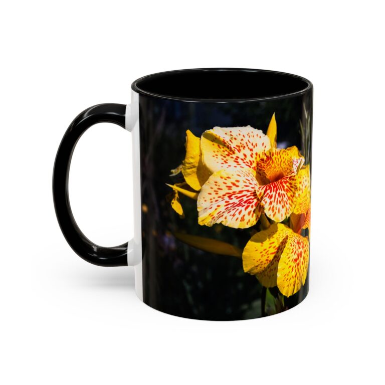 Vibrant Floral Accent Coffee Mug, Botanical Art Mug, Floral Gift for Friends, Colorful Coffee Cup, Nature Lover's Drinkware - Image 4