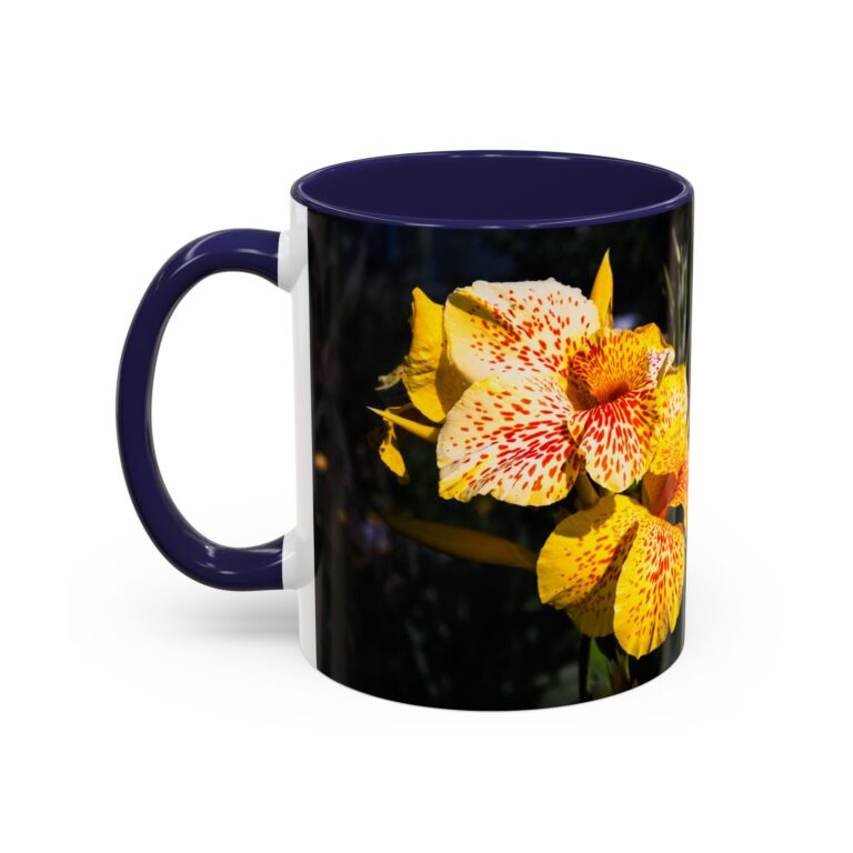 Vibrant Floral Accent Coffee Mug, Botanical Art Mug, Floral Gift for Friends, Colorful Coffee Cup, Nature Lover's Drinkware - Image 2