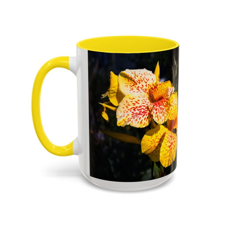 Vibrant Floral Accent Coffee Mug, Botanical Art Mug, Floral Gift for Friends, Colorful Coffee Cup, Nature Lover's Drinkware - Image 3