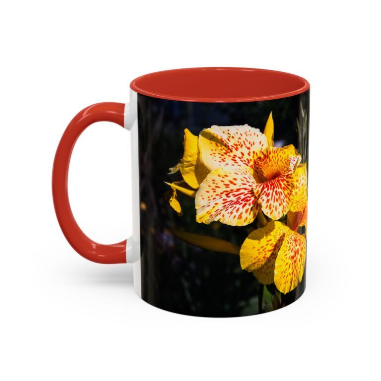Vibrant Floral Accent Coffee Mug, Botanical Art Mug, Floral Gift for Friends, Colorful Coffee Cup, Nature Lover's Drinkware - Image 6